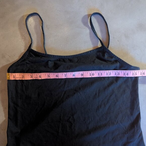 &OtherStories Strappy Scoop Neck Cotton Top | Black - Picture 14 of 16